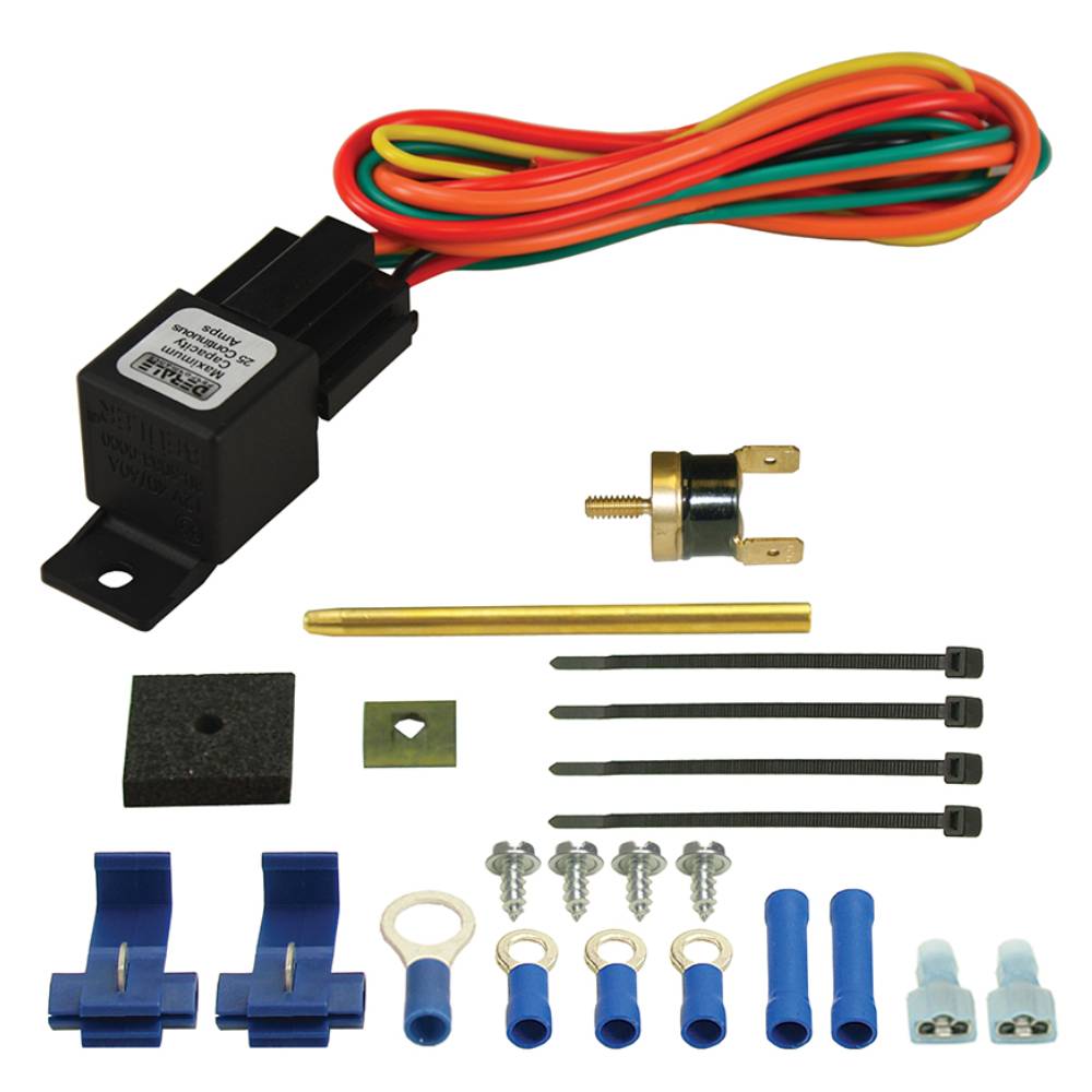 Derale Push In Fan Switch kit 180 Degree 25Amp Max Capacity