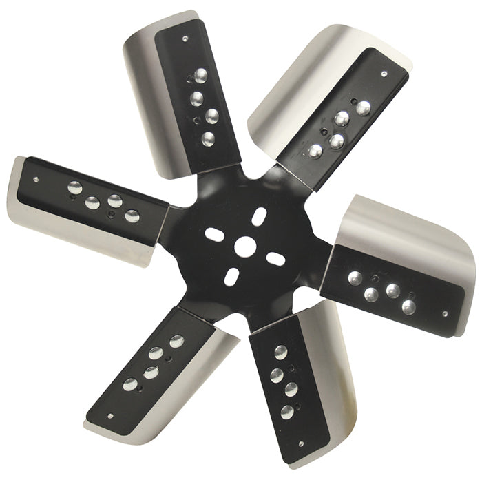 Derale Heavy Duty Stainless Steel Standard Rotation 15 Inch Flex Fan