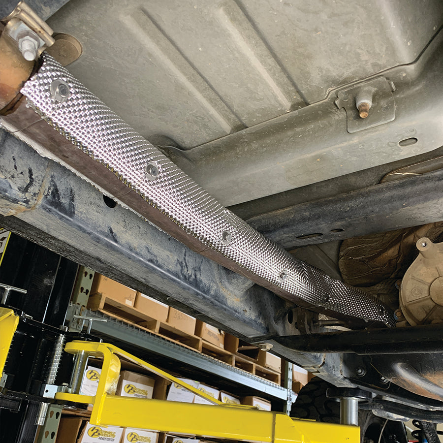 Heat Shield Exhaust Pipe Heatshield Armor Kit for 2.5" pipe x 2ft long Rated