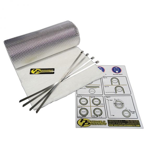 Heat Shield Exhaust Pipe Shield Insulation Armor Kit 12mm x 300mm x 1500mm +