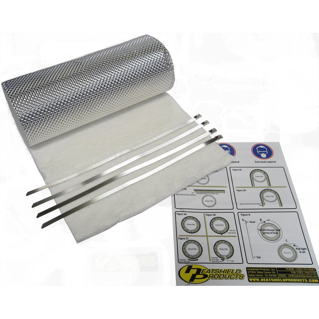 Heat Shield Header + Manifold Heat Shield Armor Single Kit 12mm x 45cm x 63cm +