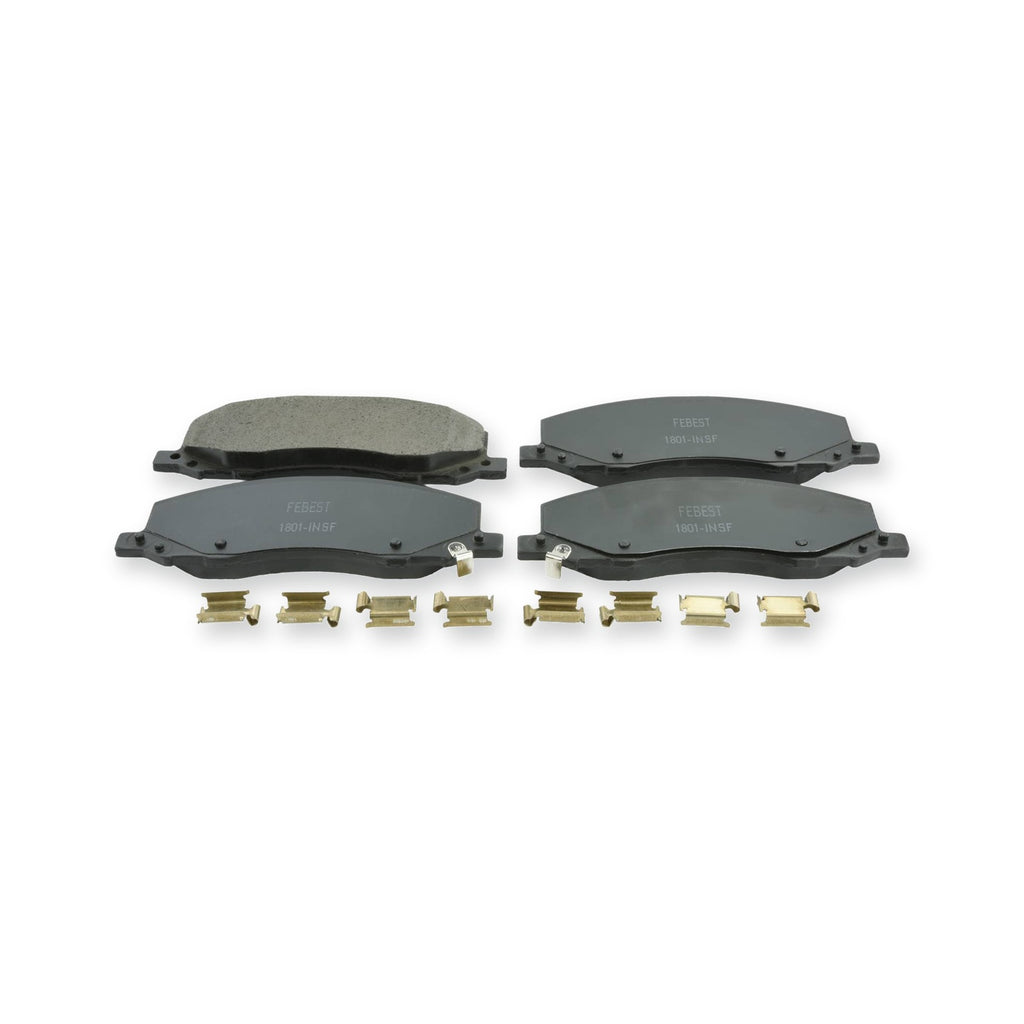 Saab 9-5 Front Pad Kit, Disc Brake - (With Anti Squeal Shim, With Brackets)