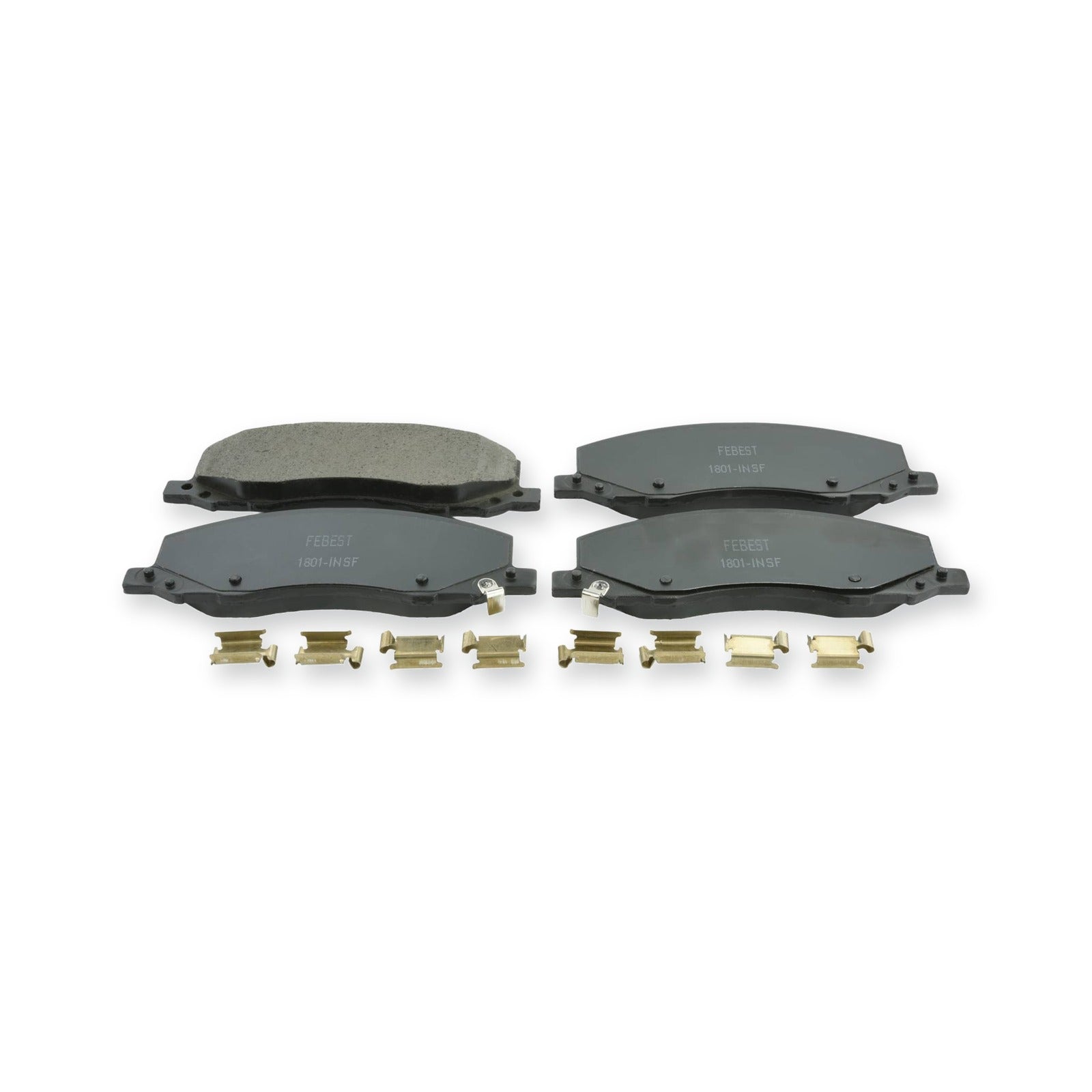 Saab 9-5 Front Pad Kit, Disc Brake - (With Anti Squeal Shim, With Brackets)