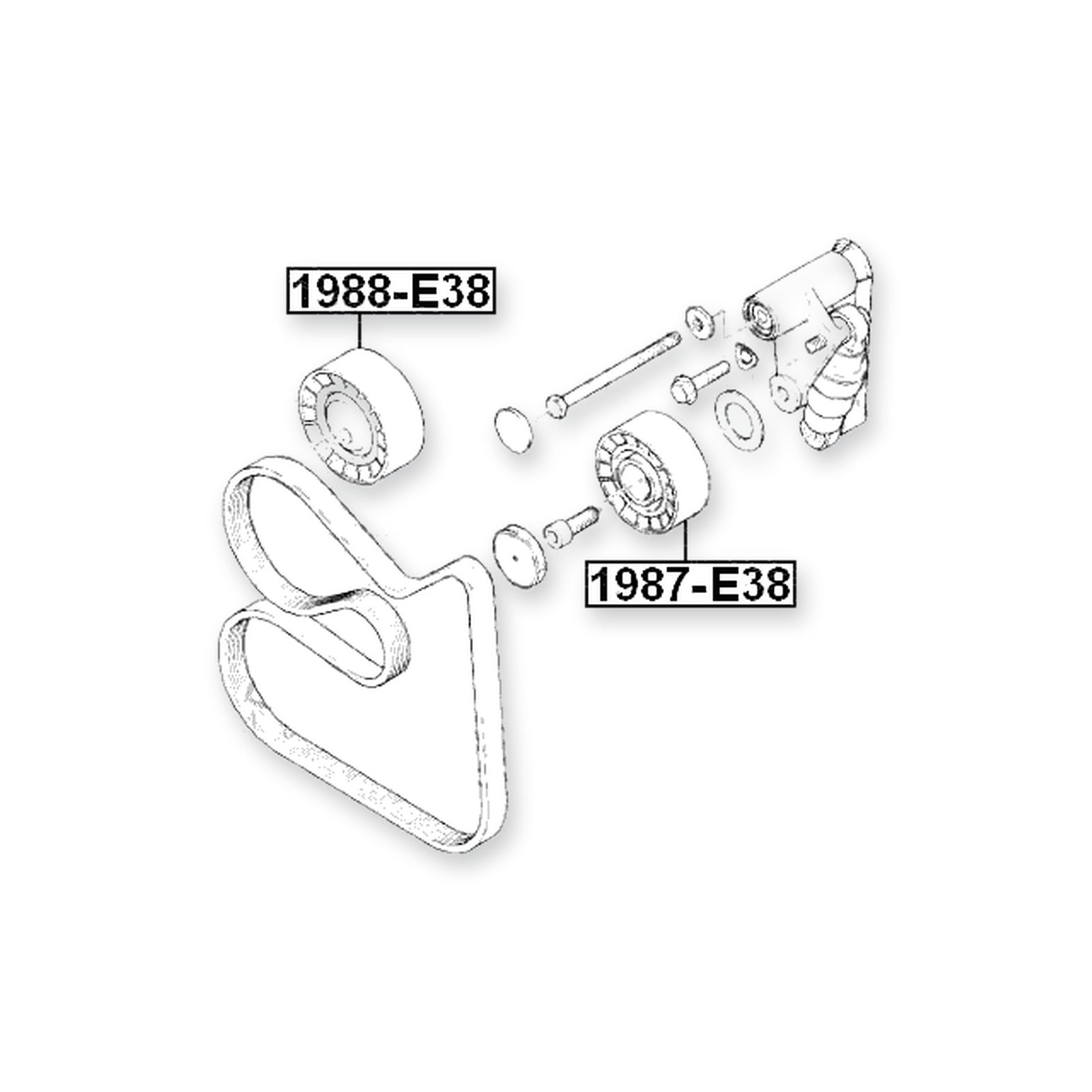 BMW 3 E36 Pulley Idler