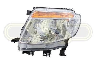 Ford Ranger Ute Head Lamp Left Hand Chrome (08/11-05/15)