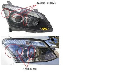Genuine Isuzu Dmax Head Lamp Left Hand Black With Projector Black (2012-2016)