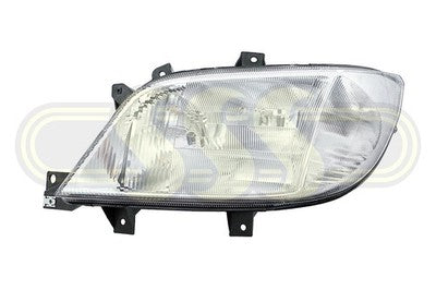 Mercedes Sprinter Van Head Lamp Left Hand 2/03, Half Milky Lens (06/00-09/06)