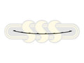 Genuine Toyota Corolla 94-On Bar Grille Mould Front Black Black (03/15-05/18)