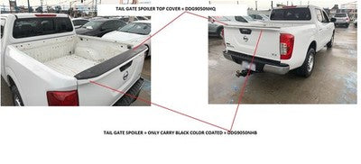 Genuine Nissan / Datsun Navara Ute Tailgate Spoiler Black Color (11/17-01/21)