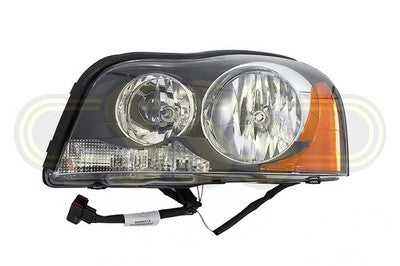 Volvo Xc90 Head Lamp Left Hand Black No Xenon Amber Globe Black (06/03-03/15)