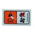 Genuine Mazda 2 DY Fan Caution Decal (10/02-05/05)