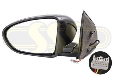 Nissan / Datsun Dualis Door Mirror Left Hand Convex Glass Prime (01/10-2014)