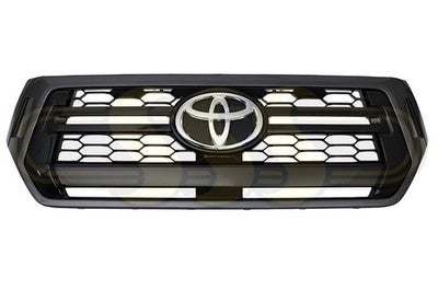 Genuine Toyota Hilux 1988-On Grille No Pre-Crash Rogue, Black (12/17-08/20)