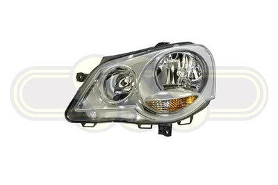 Volkswagen Polo Head Lamp Left Hand Chrome Reflecto Standard Type (07/05-02/10)