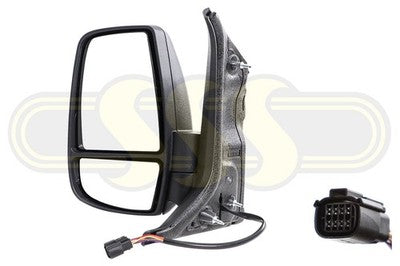 Ford Transit Door Mirror LH Electric With Auto Fold With Heater Short (05/19-On)