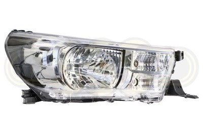 Toyota Hilux 1988-On Head Lamp Right Hand No LED TYC With Motor (12/17-On)