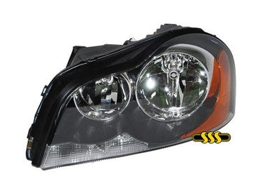 Volvo Xc90 Head Lamp Left Hand Black No Xenon Amber Globe Black (06/03-03/15)