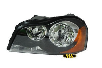 Volvo Xc90 Head Lamp Left Hand Black No Xenon Amber Globe Black (06/03-03/15)