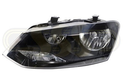 Volkswagen Polo Head Lamp Left Hand Trendline Twin Round Reflector (02/14-11/17)