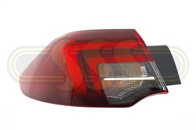 Holden Commodore Tail Lamp Left Hand Clear Red Liftback Clear Red (2018-On)