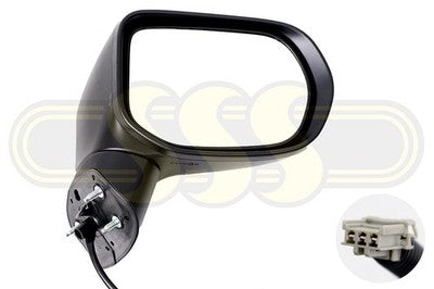 Honda Civic Door Mirror Right Hand Black Black Electric Convex (12/08-04/12)