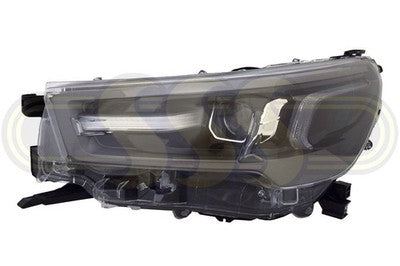 Toyota Hilux 1988-On Head Lamp Left Hand Grey LED TYPE Grey SR5 No (06/24-On)