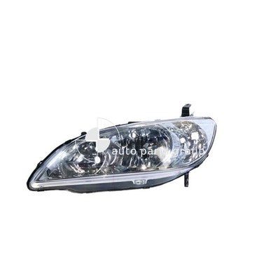 Honda Civic 7th Gen Head Lamp LH Halogen Manual Adjust (02/02-02/06)