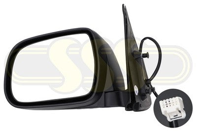 Toyota Hilux 1988-On Door Mirror Left Hand Black Black 6/10- (07/11-08/15)