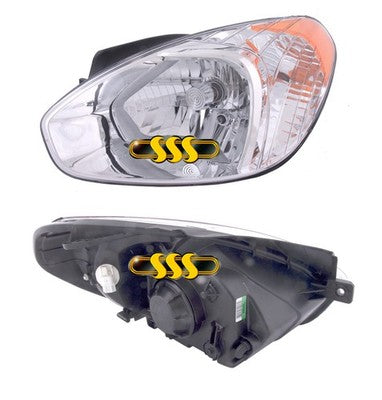 Genuine Hyundai Accent Head Lamp Left Hand (09/05-12/09)