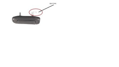 Mitsubishi Pajero Door Handle Outer Left Hand Rear Black (06/97-01/00)