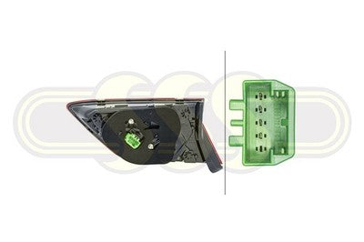 Volkswagen Tiguan Rear Garnish Lamp LH Highline R-Line Only LED (03/21-On)
