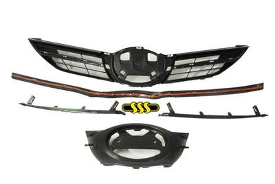 Toyota Corolla 94-On Grille Black Black Except Levin, Black Mould (07/12-03/15)