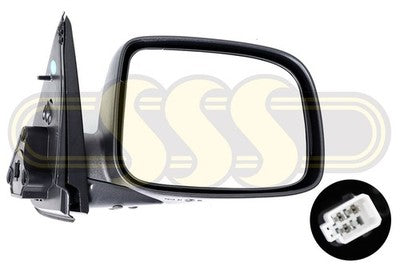 Holden Rodeo Door Mirror Right Hand Chrome Chrome -8/05 Electric (01/03-03/07)