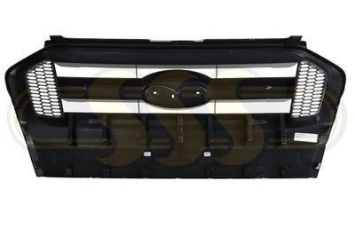 Ford Ranger Ute Grille Full Black, No RANGER Word (01/15-07/18)