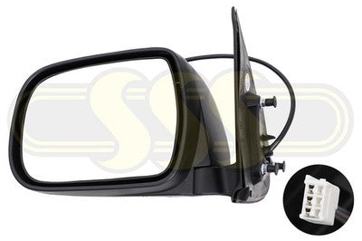 Toyota Hilux 1988-On Door Mirror Left Hand Chrome Chrome -6/10 (08/08-04/12)