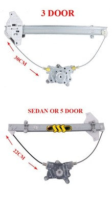 Hyundai Accent Door Window Regulator Right Hand Electric No Motor (09/02-03/06)