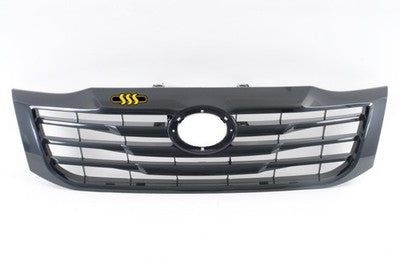 Toyota Hilux 1988-On Grille Assembly With Frame Dark Grey/Black (07/11-08/15)
