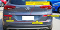Genuine Hyundai Tucson Tailgate Garnish Right Hand LOWER Red (05/18-02/21)