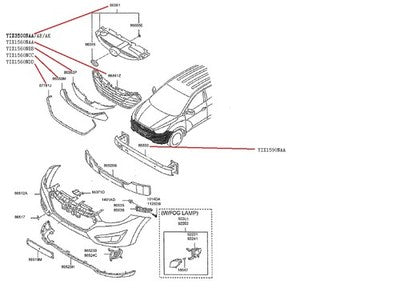 Genuine Hyundai Ix35 Grille Black Glossy (11/09-05/15)