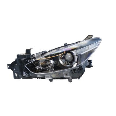 Genuine Mazda 3 BN Head Lamp LH Halogen Manual Adjust (05/16-03/19)