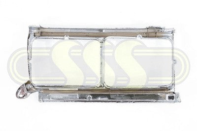 Toyota Landcruiser Head Lamp Case Right Hand Chrome Chrome Twin (05/90-03/98)