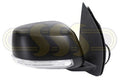 Nissan / Datsun Navara Ute Door Mirror Right Hand Black Black With (01/10-07/15)