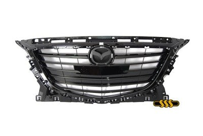 Genuine Mazda Mazda3 Grille No Pre-Crash Glossy Black, With Rear (09/13-07/16)