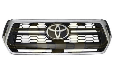 Genuine Toyota Hilux 1988-On Grille No Pre-Crash SR/SR5, Chrome (12/17-08/20)