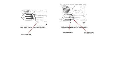 Genuine Holden Trax Fog Lamp Cover Right Hand No Fog Light Type LS (11/16-On)