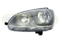 Volkswagen Golf Head Lamp Left Hand Black No Xenon Black No VW No (05/05-12/09)