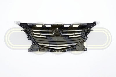Genuine Mazda Mazda3 Grille No Pre-Crash Glossy Black, With Rear (09/13-07/16)
