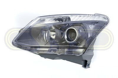 Isuzu Dmax Head Lamp Left Hand Black With Projector Black 12/14- (2012-2016)