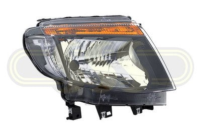 Ford Ranger Ute Head Lamp Right Hand Black TYC (08/11-05/15)
