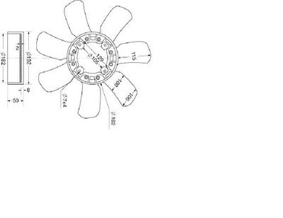 Toyota Tarago Radiator Fan Blades (08/93-06/00)